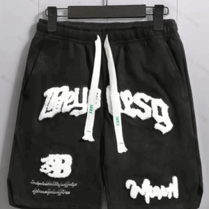 Geng Yuan Shi Embroidered Letter New American Knee-Length Pants