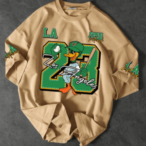 Men's Streetwear Shirt with LA 23 Baseball Duck Design